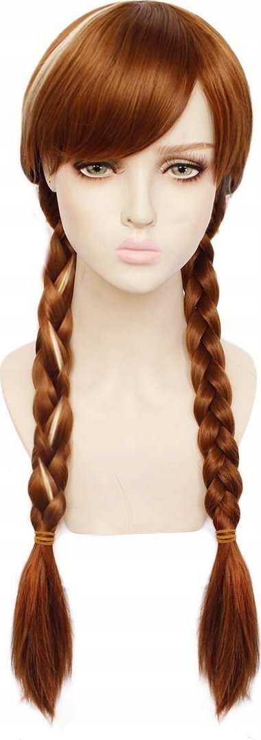 Korbi PERUKA ANNA FROZEN KRAINA LODU WŁOSY WARKOCZE W9