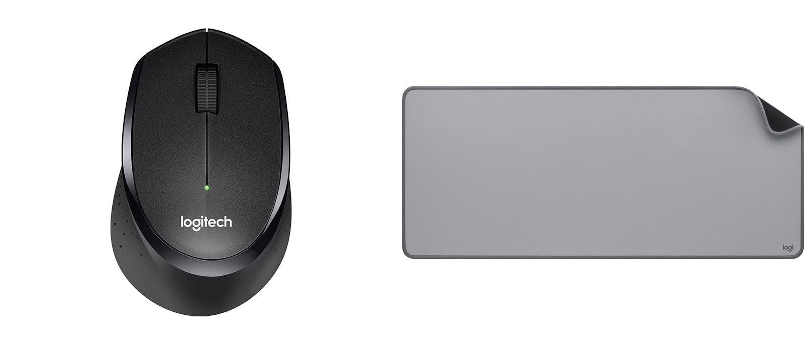 Mysz Logitech B330 Silent Plus (910-004913) + Studio Series - MID GREY (956-000052)