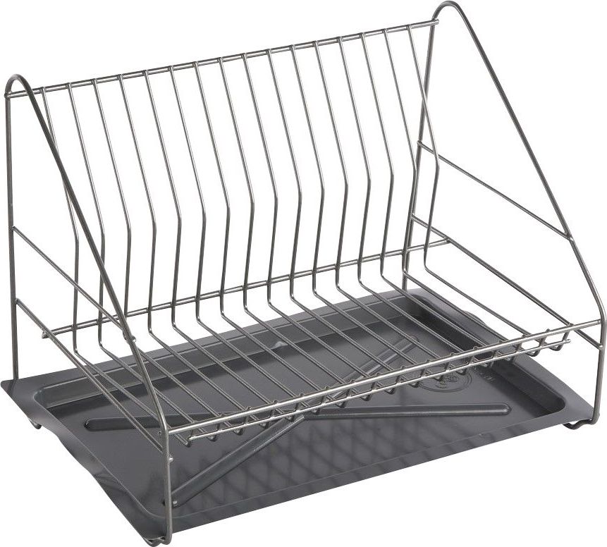 Lumarko suszarka do naczyń 1-poziomowa 35cm smart srebrna z tacką