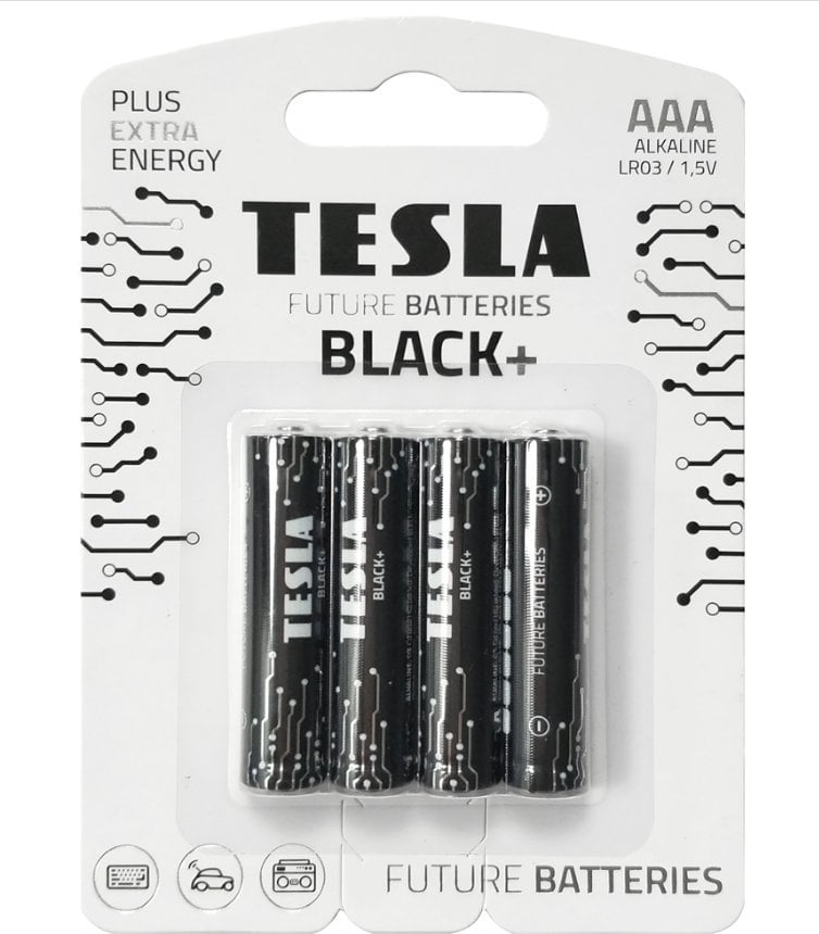 Tesla BATERIA ALKALICZNA TESLA BLACK+ LR03 B4 1.5V 4 SZTUKI