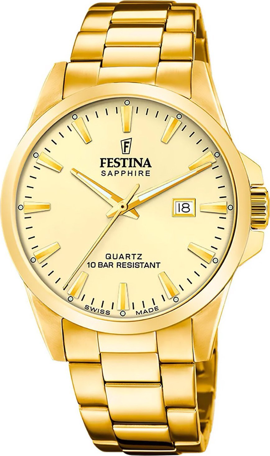 Zegarek Festina Zegarek męski Festina F20044-4 złoty