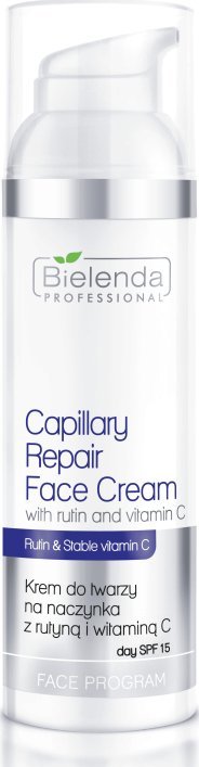 Bielenda Professional Capillary Repair Face Cream With Rutin And Vitamin C krem do twarzy na naczynka SPF15 100ml