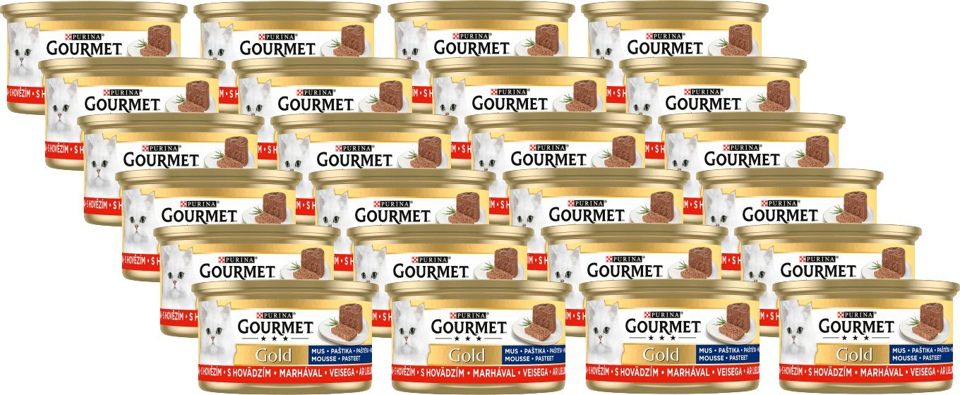 Purina Purina Gourmet Gold mus z wołowiną 24x85g