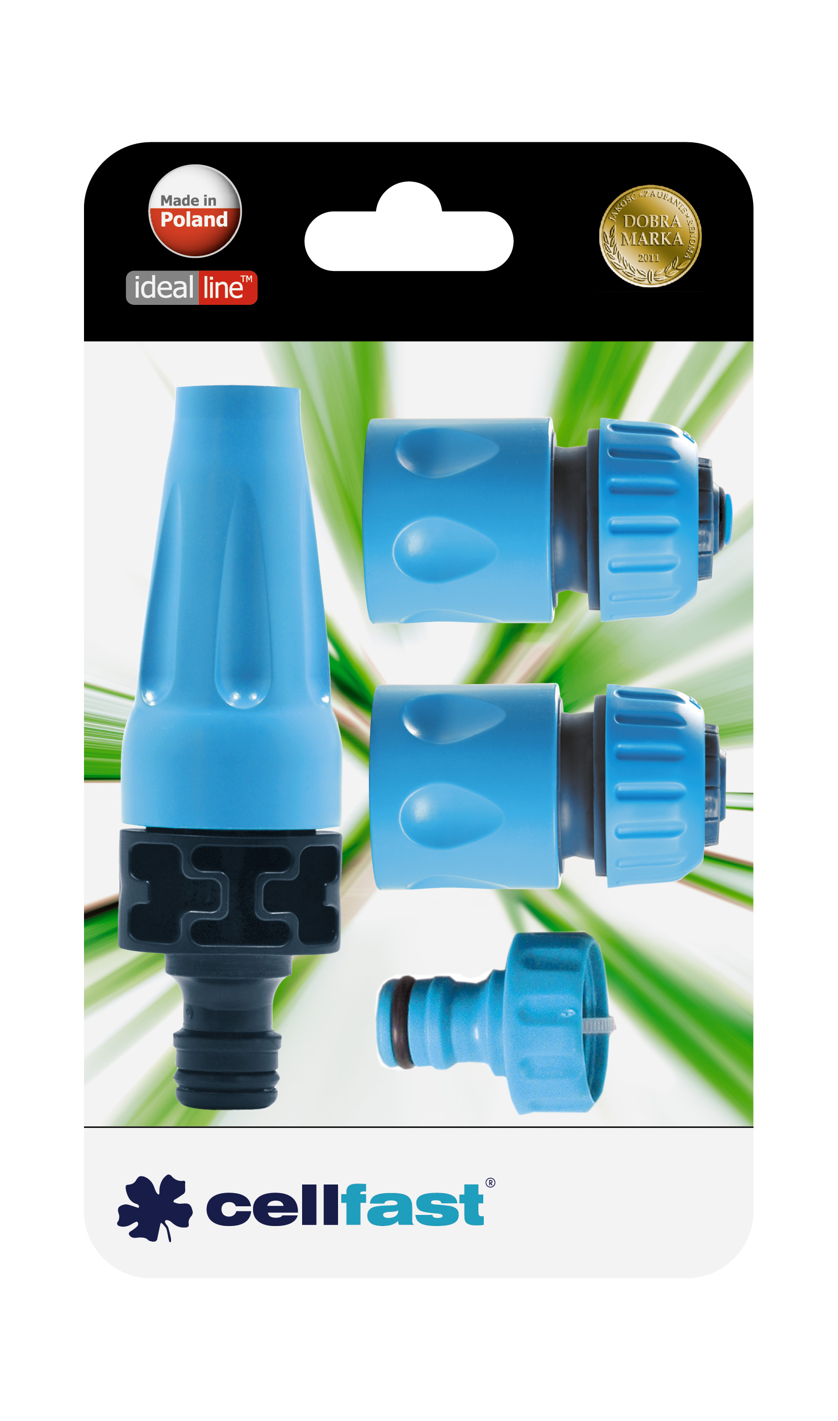 Cellfast Zestaw 4-części ze zraszaczem prostym 1/2" - 5/8" (50-500)