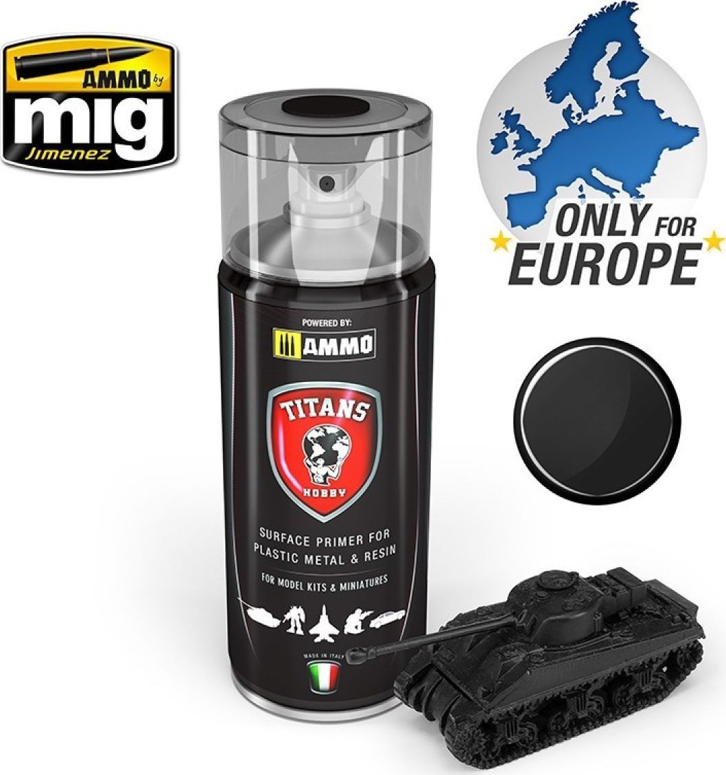 Vallejo Ammo: Titans Matt Primer - Black