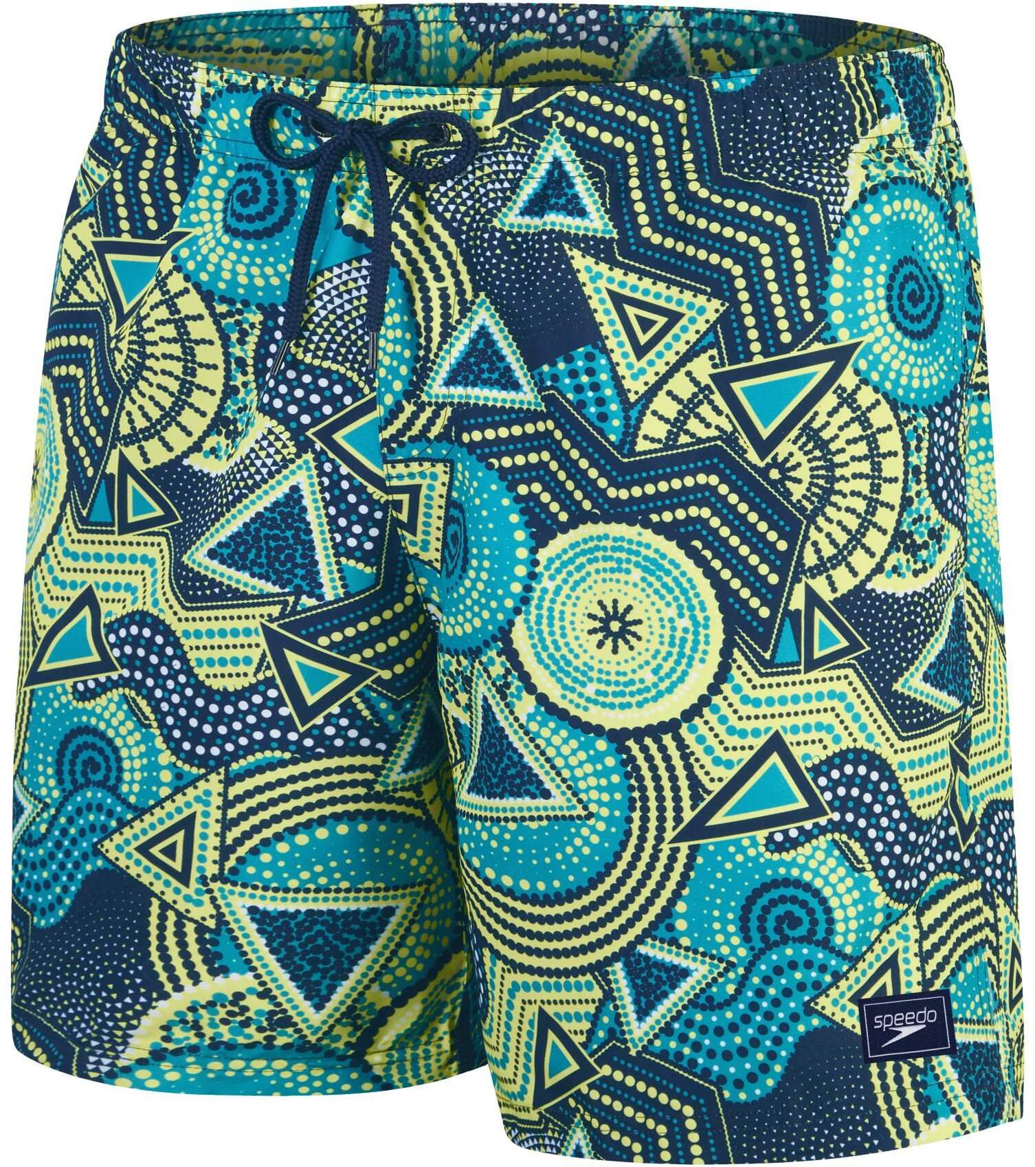 SPEEDO SZORTY MĘSKIE DIGI PRT LEIS 18" WSHT AMTRUE NAVY/AQUARIUM/SPRITZ/WHITE 8-00330814268 M