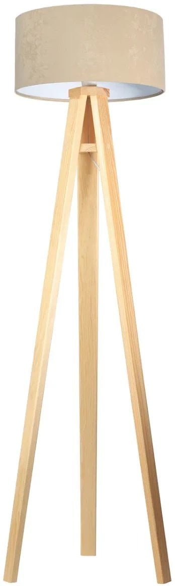 Lampa stojąca HOME 40 beżowa/biała/sosna BPS KONCEPT