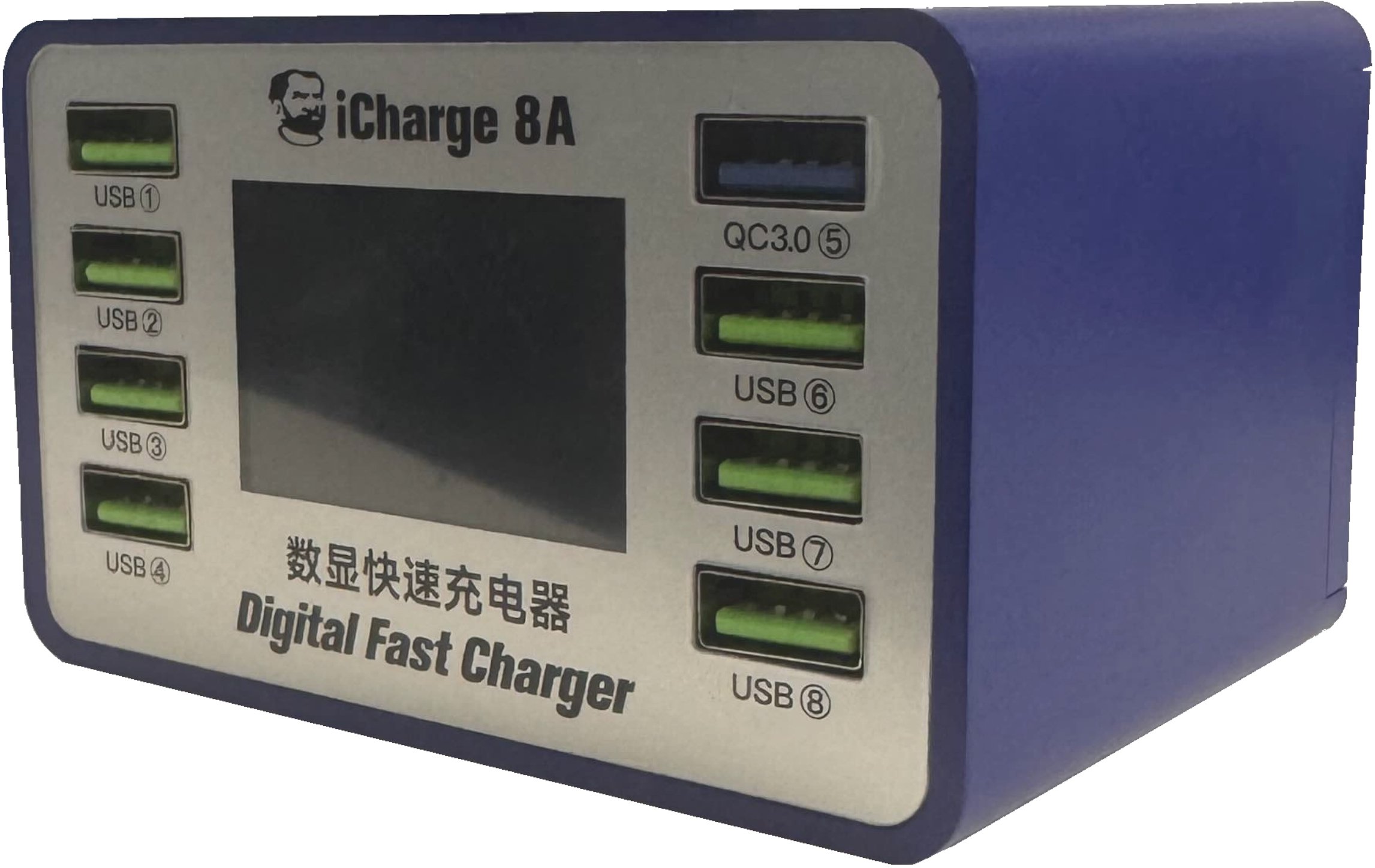 Ładowarka Zewnętrzna Mechanic iCharge 8A 45W 8 Portów AC100-240V