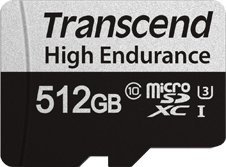 Karta Transcend 350V MicroSDXC 512 GB Class 10 UHS-I/U3 (TS512GUSD350V)