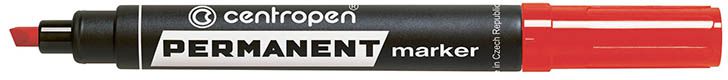 Centropen marker czerwony permanentny ścięta końcówka 1,00-4,60mm (585760104)