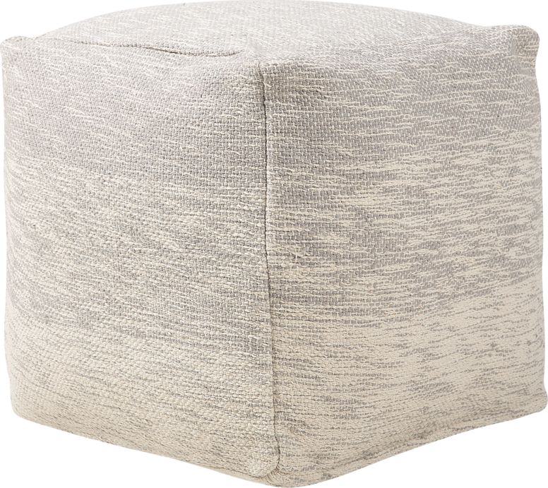Beliani Puf 40 x 40 x 40 cm jasnoszary HIRRI