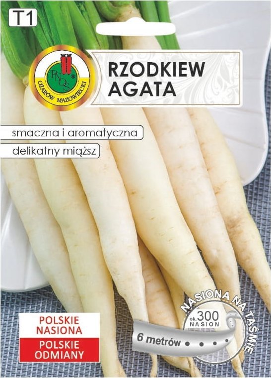 Rzodkiew Agata nasiona na taśmie 6m aromatyczna, soczysta