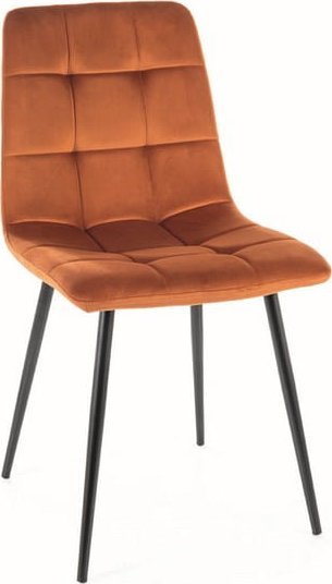 Signal Krzesło MILA VELVET cynamon SIGNAL