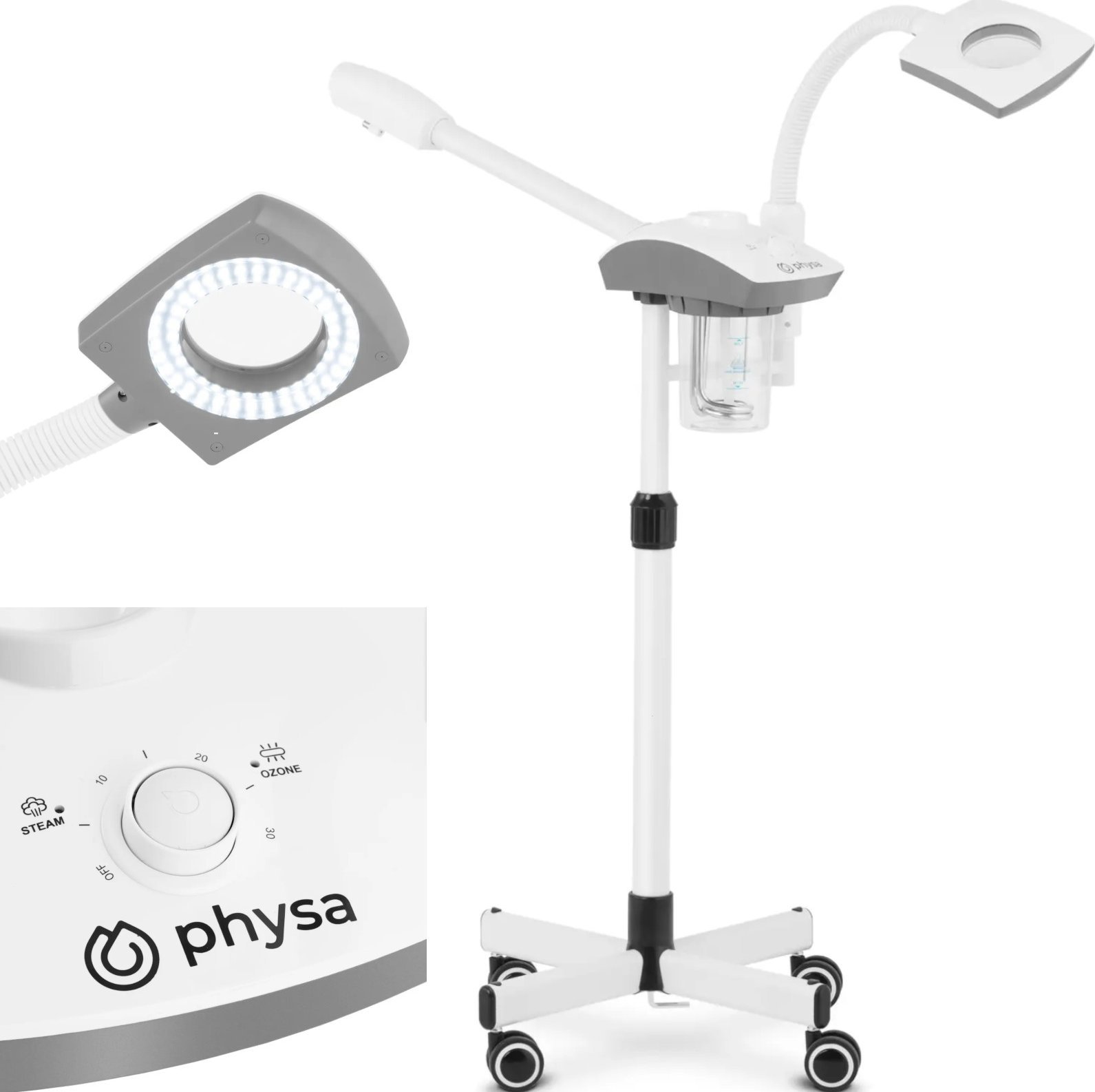 Wapozon kosmetyczny parownica do twarzy z funkcją aromaterapii i lampą 750 W Wapozon kosmetyczny parownica do twarzy z funkcją aromaterapii i lampą 75