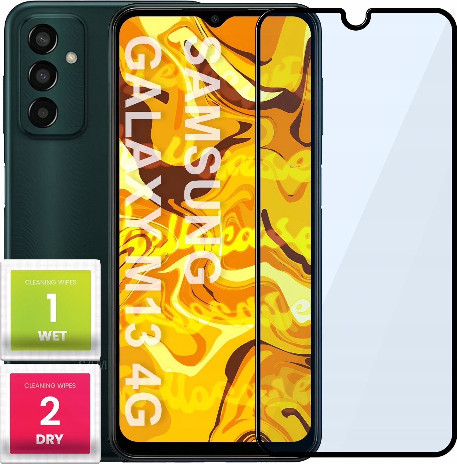 Hello Case SZKŁO HARTOWANE DO SAMSUNG GALAXY M13 4G PEŁNE NA CAŁY EKRAN SZKIEŁKO 5D 9H
