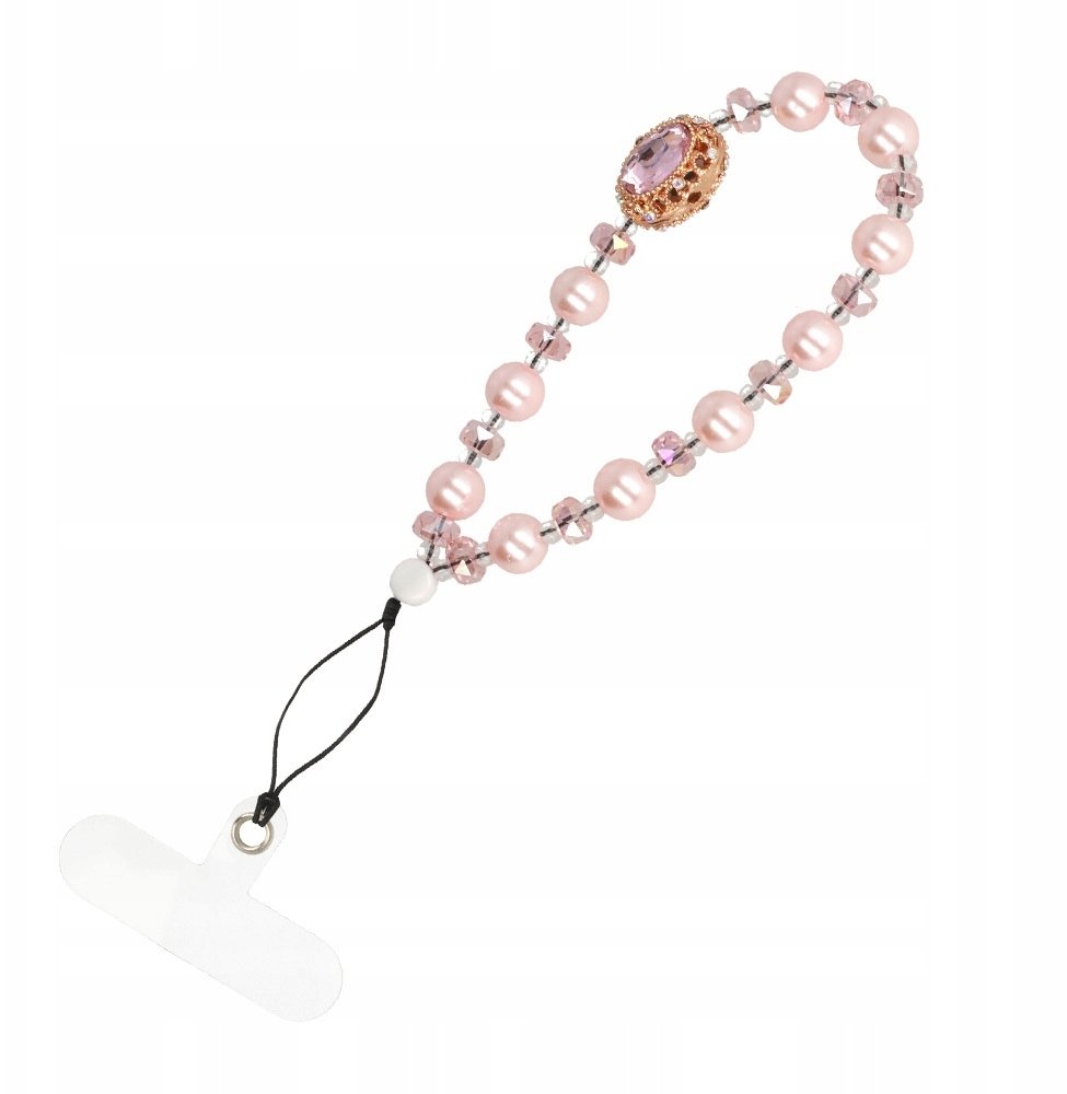Smycz do telefonu Glamour jasnoróżowa TTT