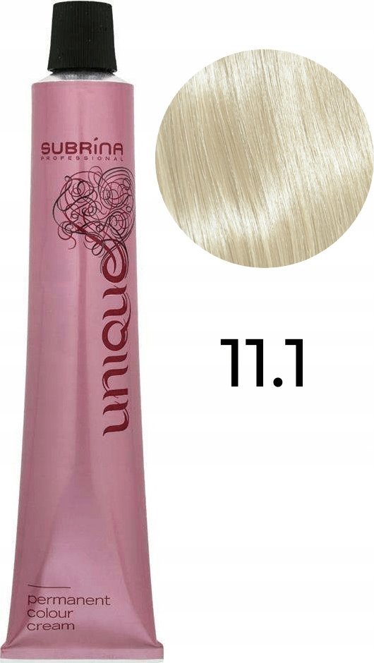 Subrina Professional Subrina Professional, Unique, Permanent Hair Dye, 11/1 Special Ash Blond, 100 ml For Women