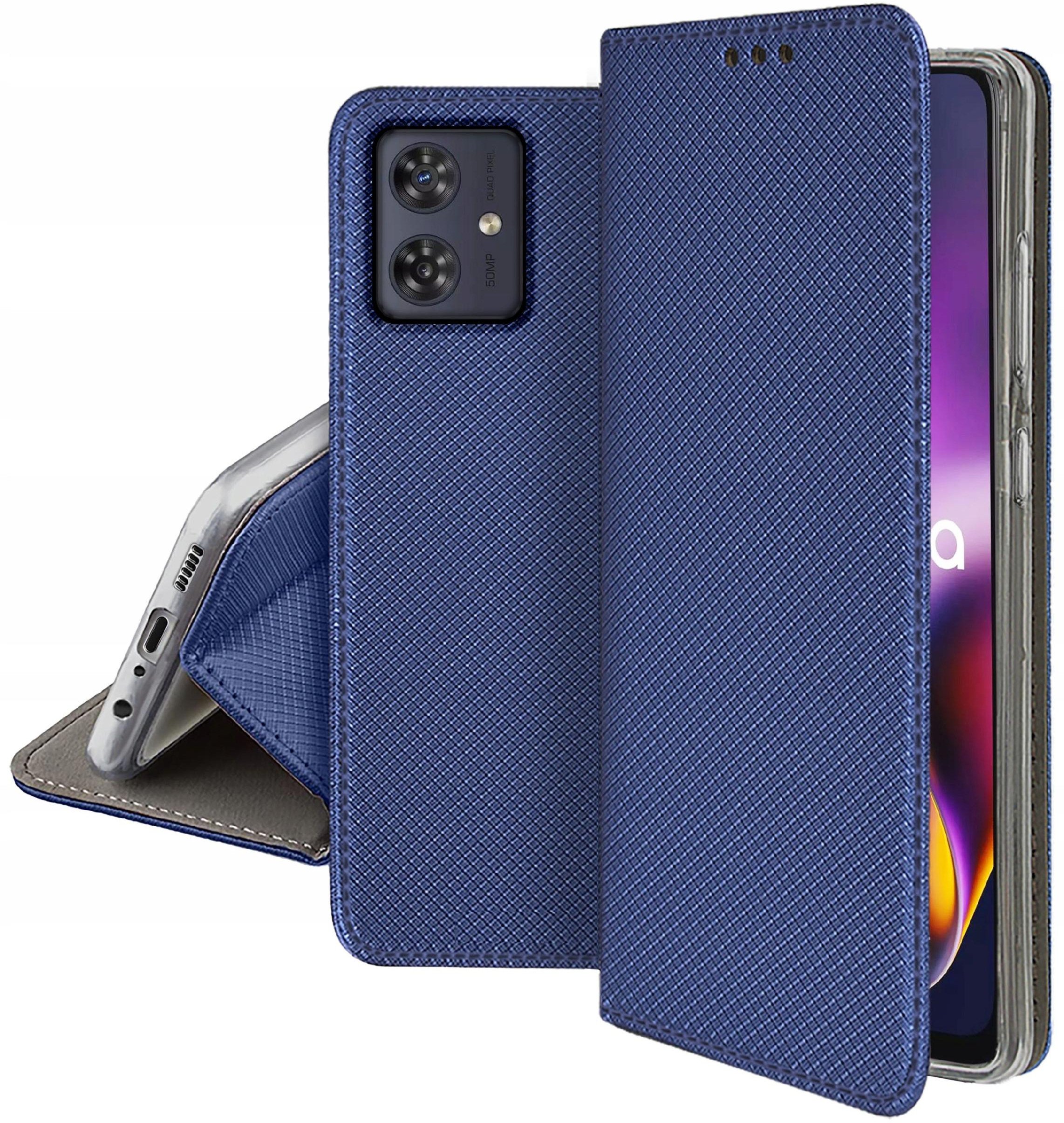 Etui Motorola Moto G54 5G|Power Edition SMART MAGNET CASE PORTFEL +SZKŁO 9H