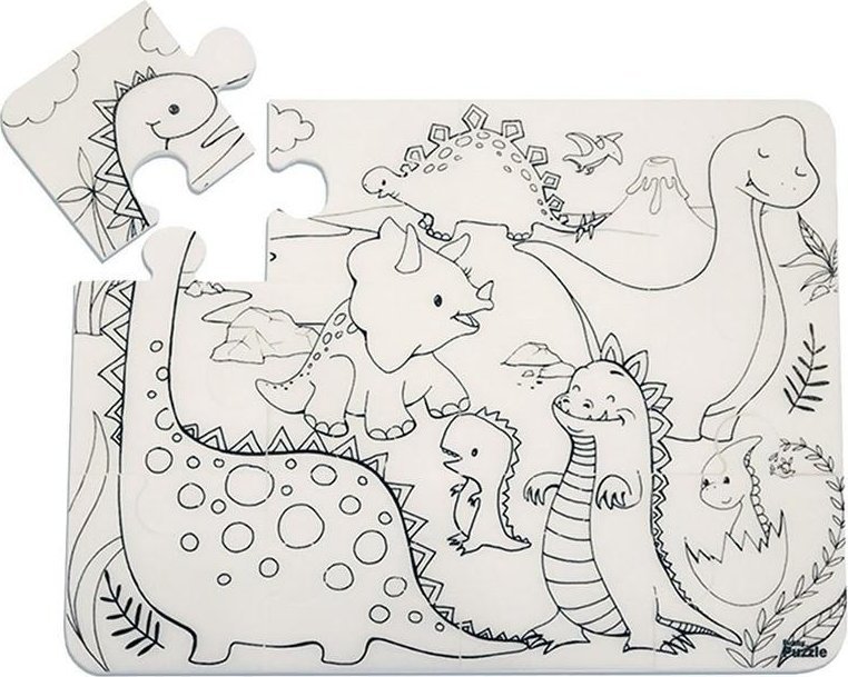 Puzzle Dinozaury Funny Mat STRIGO