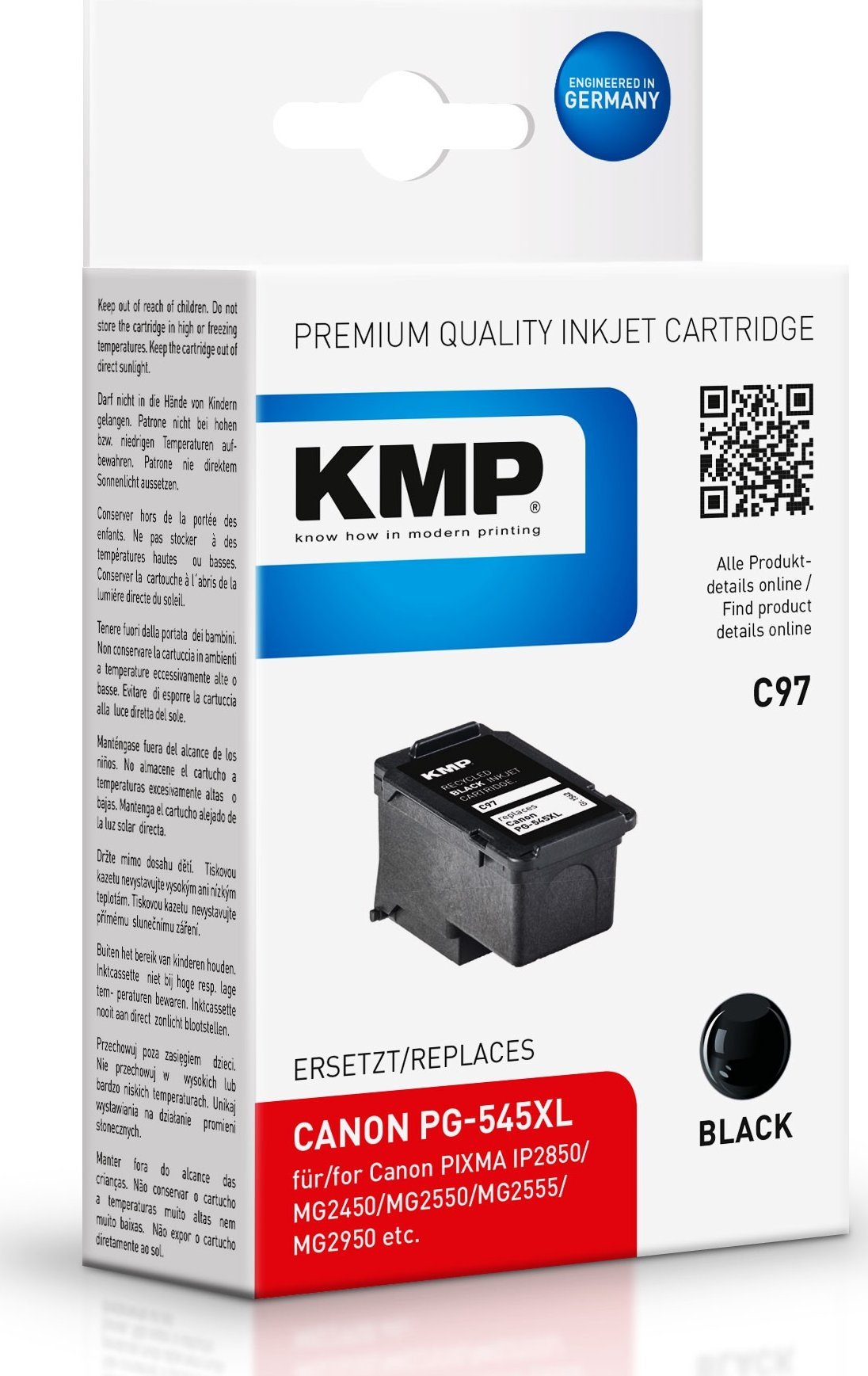 Tusz KMP Patrone Canon PG540XL comp. black C97 - 1562,4001