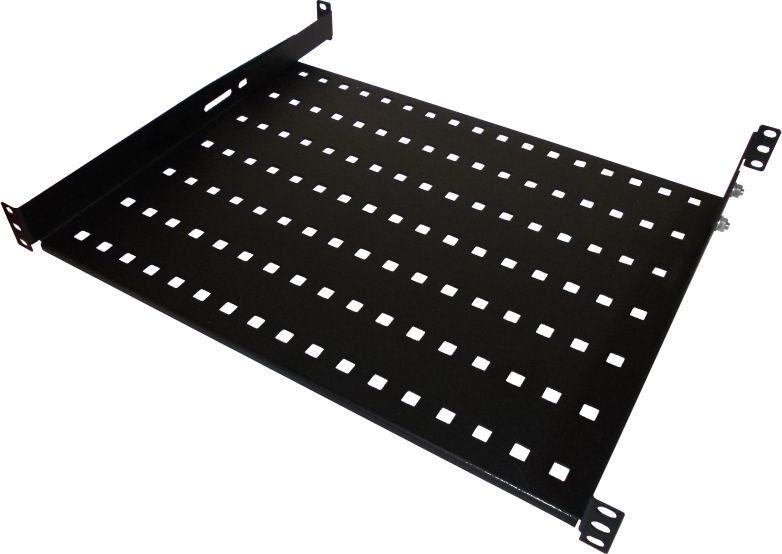 Alantec Półka stała 19" 1U głęb. 650mm, czarna, 4 punkty mocowania (SA-P-19-1U-650-4-C-02)