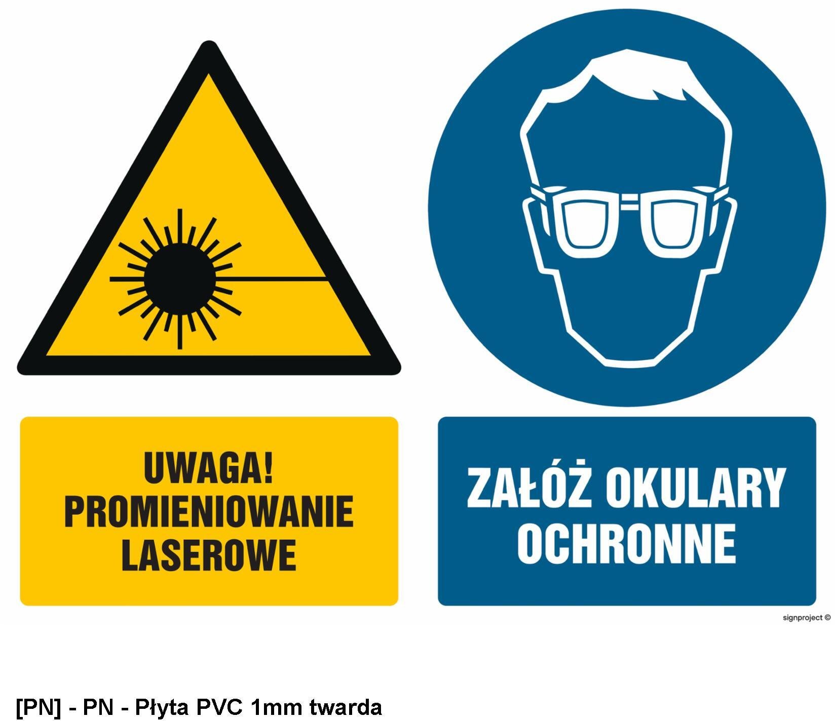 TD Systems GM024 - Uwaga: promieniowanie laserowe. Załóż okulary ochronne. 800x600
