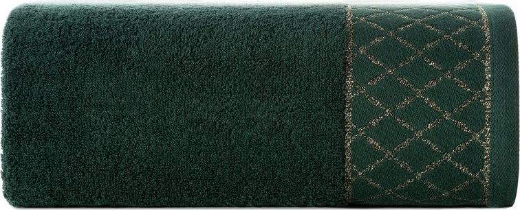 Eurofirany RĘCZNIK LAYLA (07) 70 X 140 CM CIEMNOZIELONY