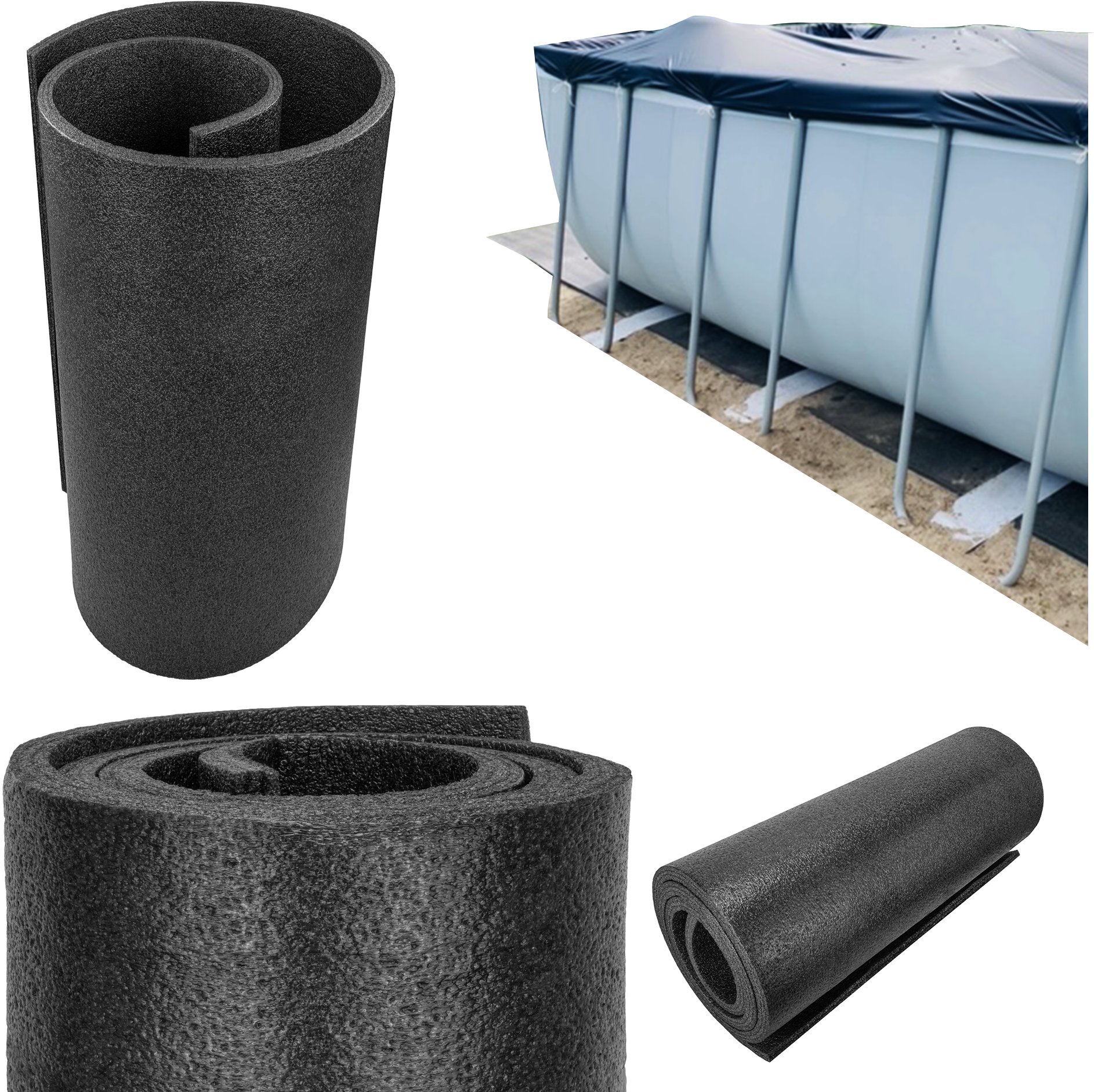 Bitmat gruba mata pod basen 3 cm podłoże piankowe termoizolacja 100 x 100 cm