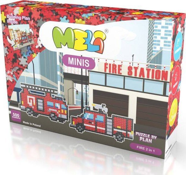 Meli Klocki Meli Minis Fire 2w1 - 500 el.