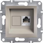 Schneider Electric Gniazdo komputerowe Asfora kat. 5e UTP bez ramki brąz (EPH4300169)