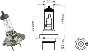 Carcommerce ŻARÓWKA H7 24V 70W PX26D
