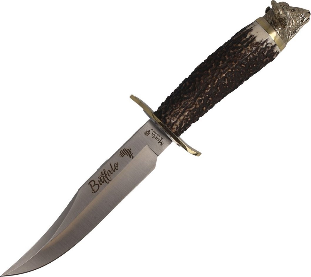 Muela Nóż Muela Big Five Deer Stag, Satin 1.4116 Gift Bo