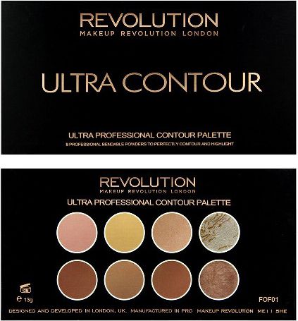 Makeup Revolution Ultra Contour Palette Zestaw do modelowania twarzy 13g