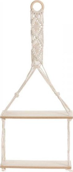 Dekoracja domu Półka wisząca ścienna boho 2-poziomy