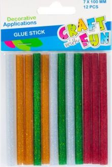 Craft with Fun Wkład klej do pistoletu brokatowy 7 mm 12S CF12/288