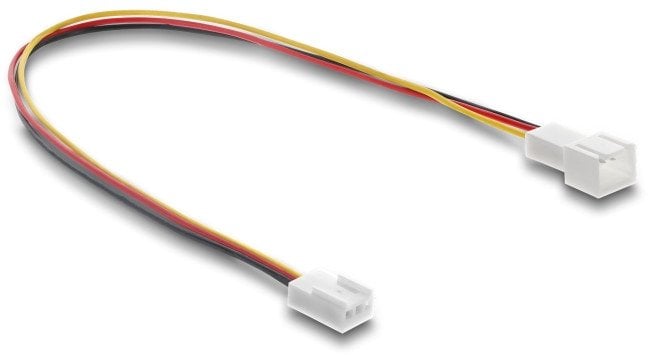 DELOCK Lufter Verl�ngerungskabel Stecker zu Buchse 3 Pin Steckerl�nge 13mm 30cm