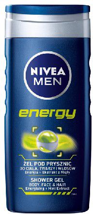 Nivea Żel pod prysznic Energy for men 250 ml