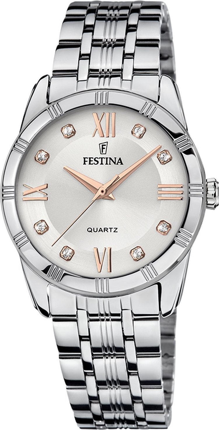Zegarek Festina Zegarek damski Festina F16940-B CYRKONIE srebrny