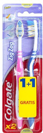 Colgate Szczoteczka Zig Zag Plus średnia 1+1 Gratis