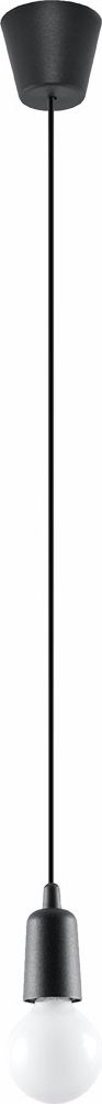 Lampa wisząca Lumes Czarna loftowa lampa wisząca zwis - EX541-Diegi