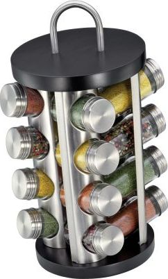 Kuchenprofi Obrotowy Kuchenprofi stojak na 16 przypraw, śred. 20 x 35 cm, czarny