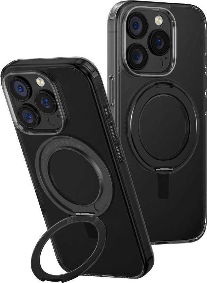Etui UNIQ Swivix do iPhone 16 Pro 360 Rotating Kickstand czarny