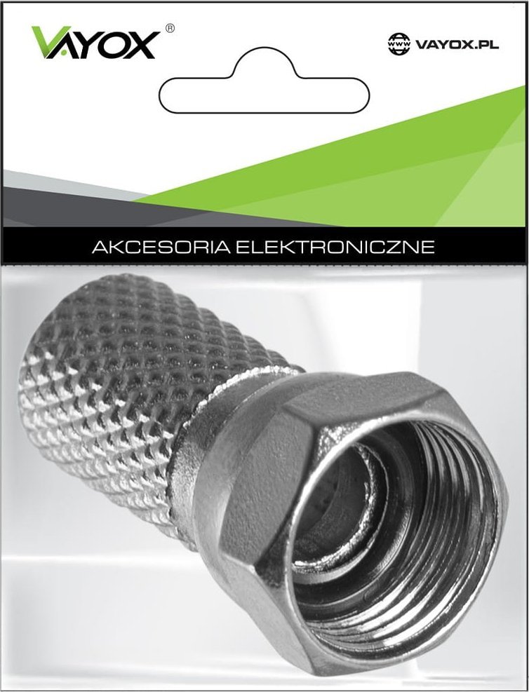 Vayox Wtyk sat "F" 6,8mm+ uszczelka LB0032 Vayox (opakowanie 2szt)