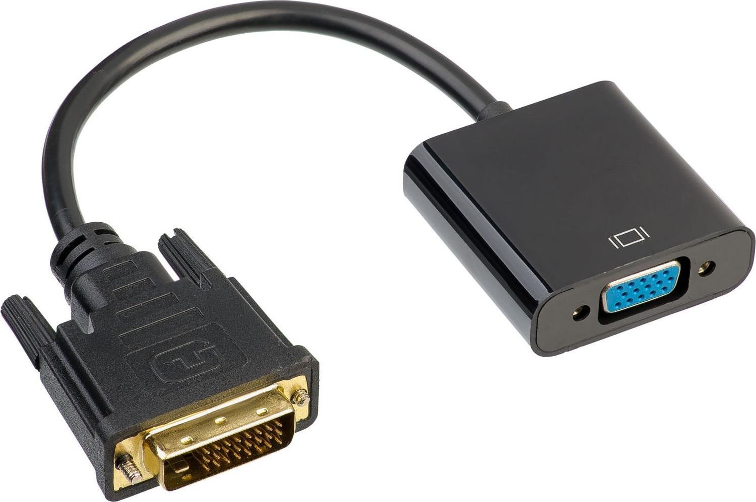 Adapter AV Akyga DVI-D - D-Sub (VGA) czarny (AK-AD-50)
