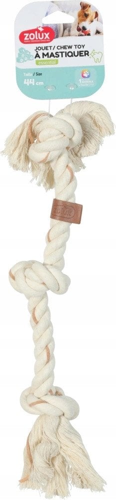 ZOLUX Zabawka dla psa gryzak węzły sznur LEATHER TOUCH 44cm