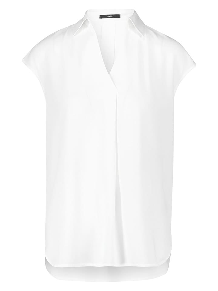 Zero Bluzka w kolorze białym rozmiar: 40