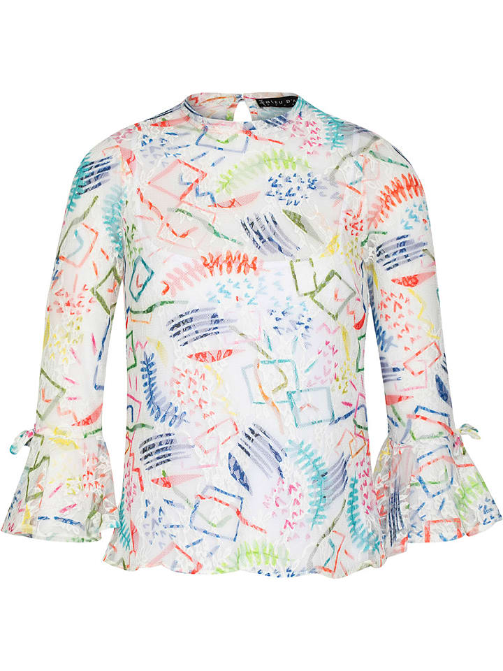 Bleu d'Azur Koszulka "Grace" ze wzorem rozmiar: 48/50