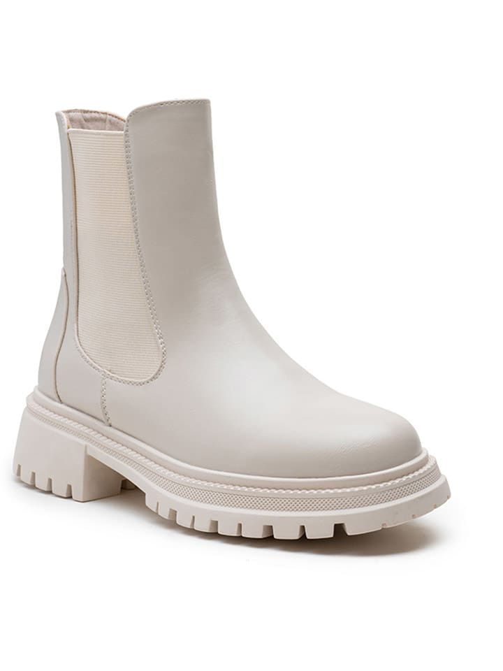 Foreverfolie Botki w kolorze beżowym rozmiar: 36