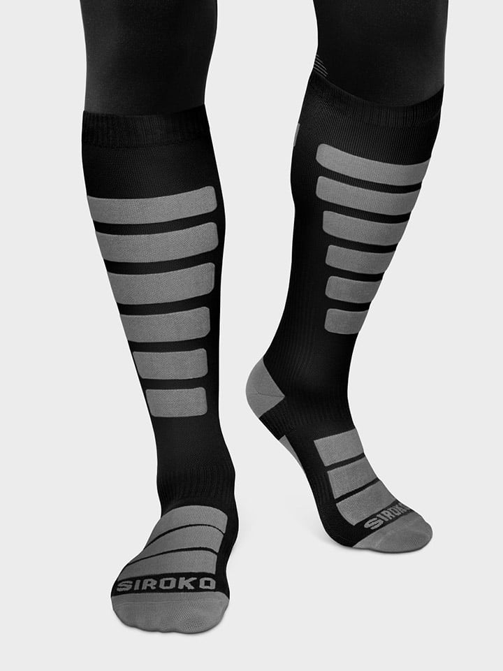 Siroko Skarpety funkcyjne "Aoraki" w kolorze czarno-szarym rozmiar: 44-46