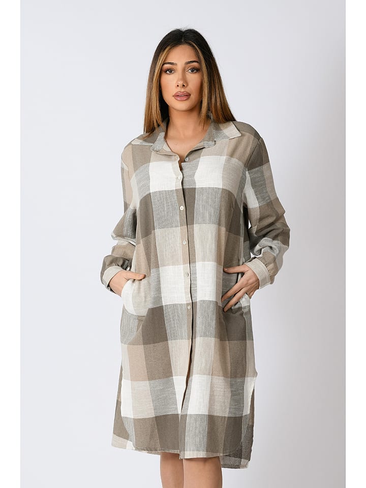 Sukienka "Lola" w kolorze beżowym